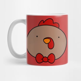 Brown Chicken Face Mug